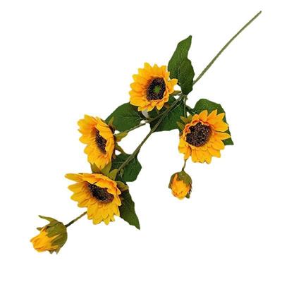 1 Dal 76cm Uzunluğunda Ayçiçeği Yapay Çiçek