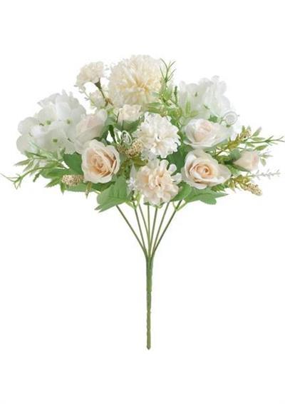 1 Demet 33cm Yapay Çiçek Tanzim Dekor Krem Tonları