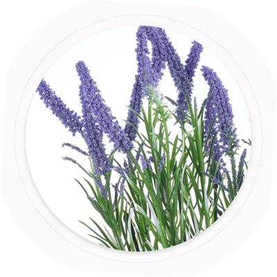 1 Demet 38cm Yapay Çiçek Ucu Mor Pıtırcıklı Yeşillik
