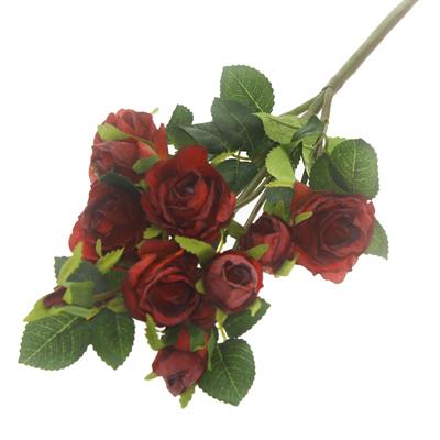 1 Demet 50cm Yapay Çiçek 5 Dallı Gül