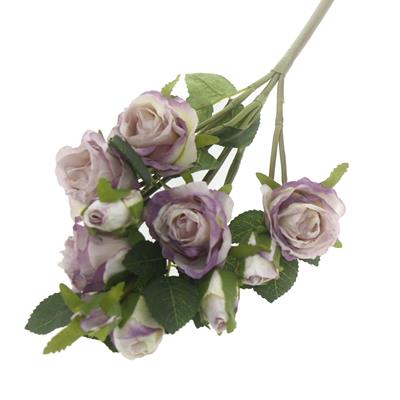 1 Demet 50cm Yapay Çiçek 5 Dallı Gül