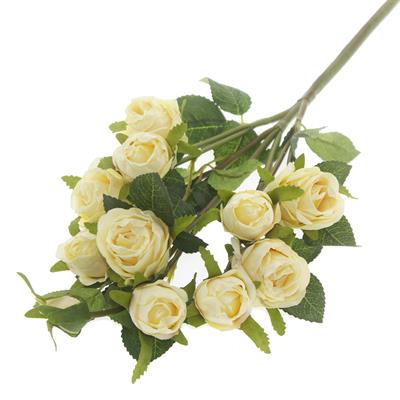 1 Demet 50cm Yapay Çiçek 5 Dallı Gül