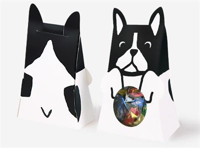 10 Adet 10,5x16cm Karton Kutu Hayvanlar Alemi Köpek