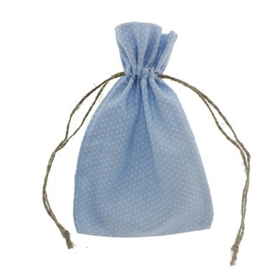 10 Adet 10x15cm Keten Kese Beyaz Puanlı