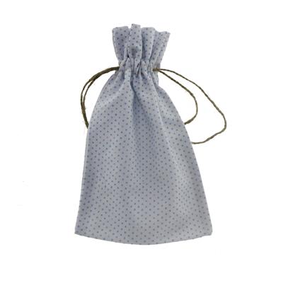 10 Adet 10x15cm Keten Kese Mavi Puanlı