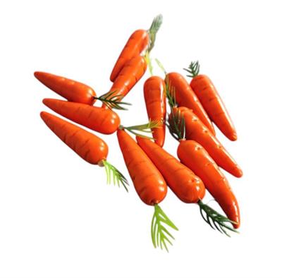 10 Adet 5,5cm Plastik Havuç Dekor
