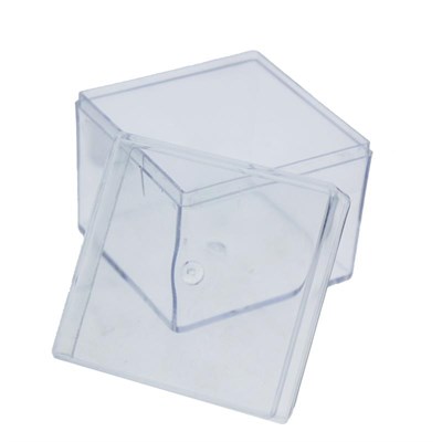 10 Adet 5x5cm Kapaklı Mika Kutu