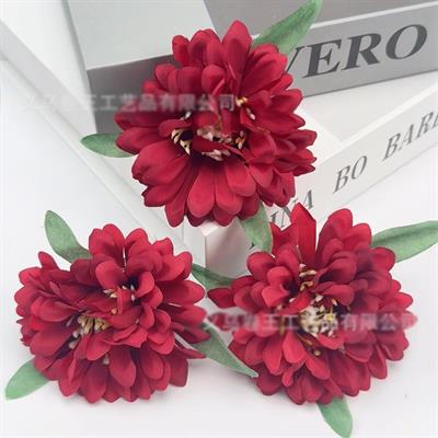 10 Adet 6cm Kumaş Çiçek Papatya