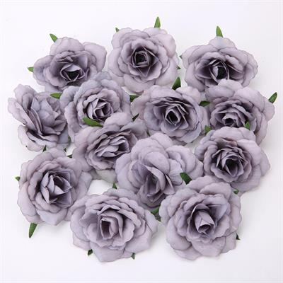 10 Adet 7,5cm Kumaş Gül Yapay Çiçek