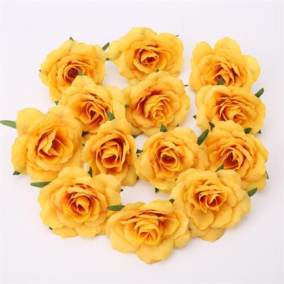 10 Adet 7,5cm Kumaş Gül Yapay Çiçek