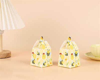 10 Adet 7x7x6cm Karton Kutu Arı Konsepti