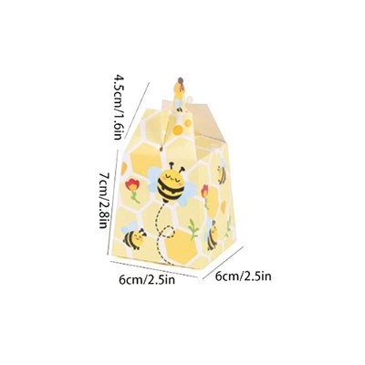 10 Adet 7x7x6cm Karton Kutu Arı Konsepti