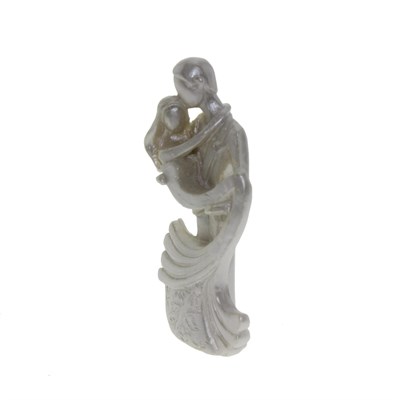 10 Adet 8cm Gelin Damat Biblo Sedef Boyalı