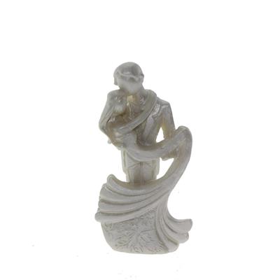 10 Adet 8cm Gelin Damat Biblo Sedef Boyalı