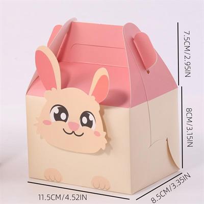 10 Adet 8x11,5cm Karışık Hayvanlar Alemi Karton Kutu Çanta