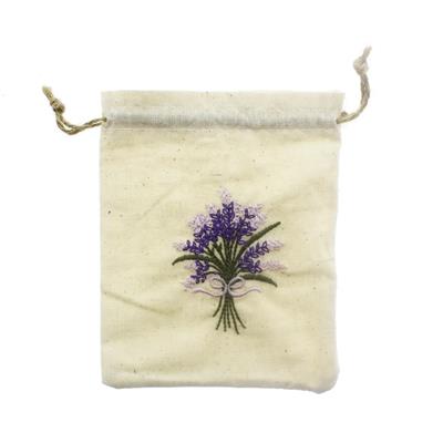 10 Adet 9x12cm Keten Kese İğne Oyası Lavanta