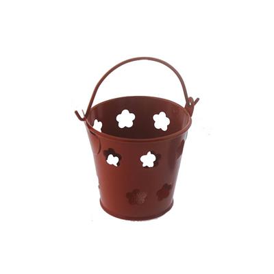 10 Adet Çiçek Model Metal Kova