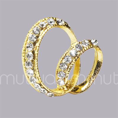 10 Adet Çok Taşlı Metal Yüzük