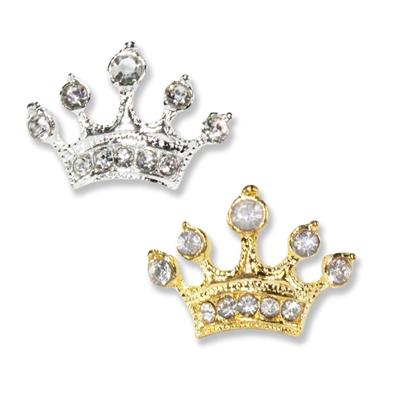 10 Adet Metal Kral Tacı