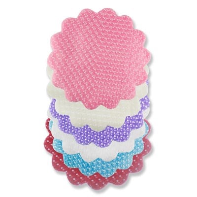 100 Adet 22cm Beyaz Puanlı Organze Tül