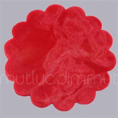 100 Adet Düz Organze Tül 22cm
