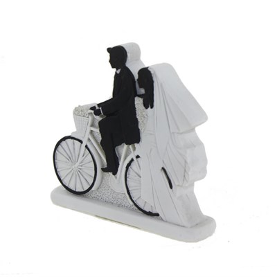 10cm Gelin Damat Biblo Bisiklette 1 Adet
