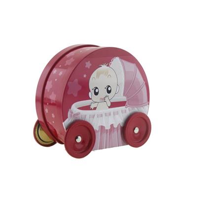 11x12cm Puset Bebek Arabası Metal Kutu