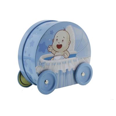 11x12cm Puset Bebek Arabası Metal Kutu