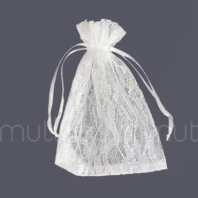 12 Adet 10x13cm Dantel Kese