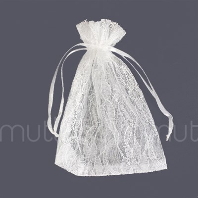 12 Adet 10x13cm Dantel Kese