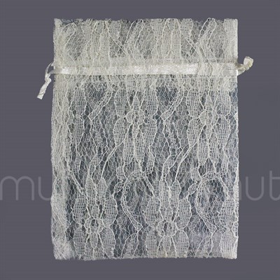 12 Adet 10x13cm Dantel Kese