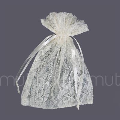 12 Adet 10x13cm Dantel Kese