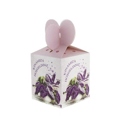 12 Adet 10x16cm Kınamıza Hoşgeldiniz Karton Kutu