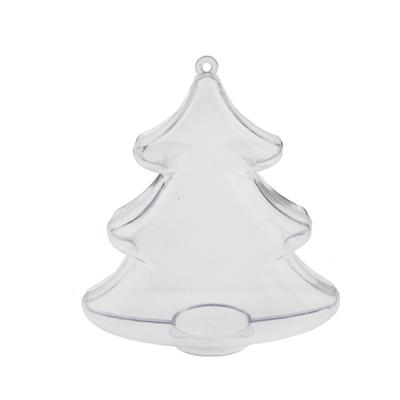 12 Adet 10x7cm Plastik Kutu Çam Ağacı Yılbaşı Kutusu