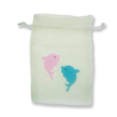 12 Adet 11x17cm Keçe 2 Yunuslu Keten Kese