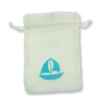 12 Adet 11x17cm Keçe Yelkenli Keten Kese