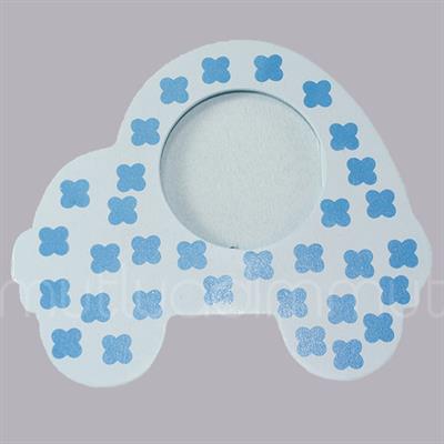 12 Adet 12x10cm Ahşap Çerçeve Çiçekli Araba