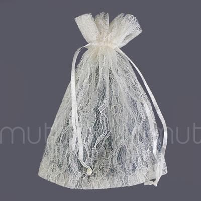 12 Adet 12x17cm Dantel Kese