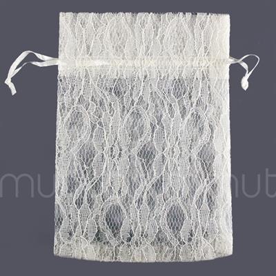 12 Adet 12x17cm Dantel Kese