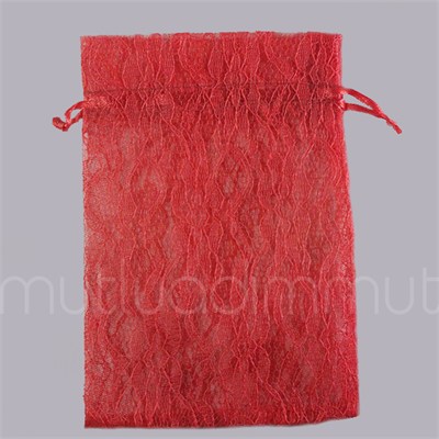 12 Adet 12x17cm Dantel Kese