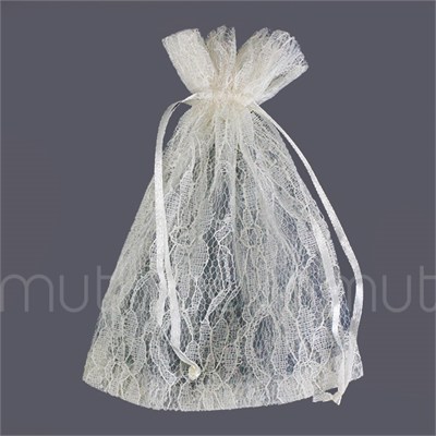 12 Adet 12x17cm Dantel Kese