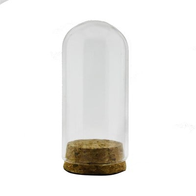 12 Adet 2,5 x 8cm Küçük Cam Ters Şişe Fanus Terrarium