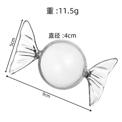 12 Adet 4x9cm Plastik Şeker Bonbon Kutu Şeffaf