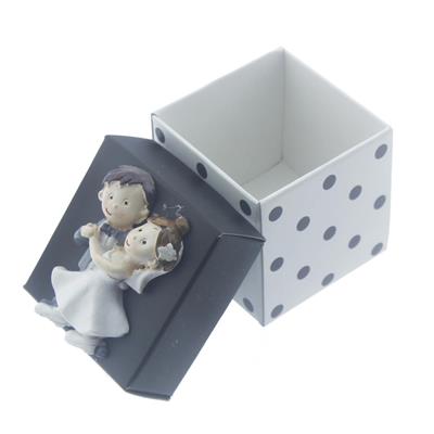 12 Adet 5x5cm Kutu Dans Eden Gelin Damat Biblolu