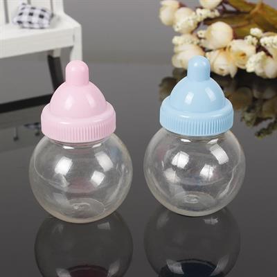 12 Adet 5x8cm Plastik Biberon Kutu Yuvarlak Düz