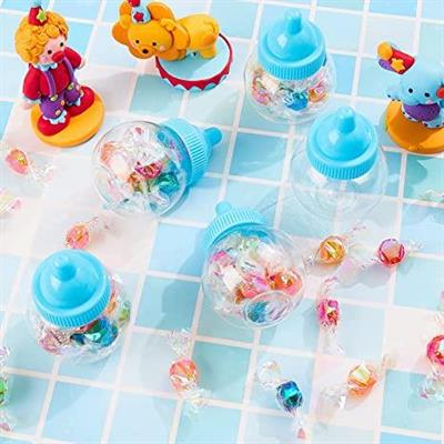 12 Adet 5x8cm Plastik Biberon Kutu Yuvarlak Düz