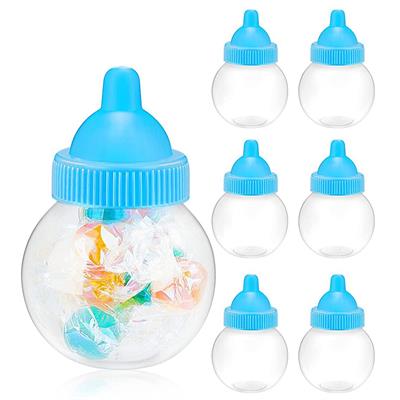 12 Adet 5x8cm Plastik Biberon Kutu Yuvarlak Düz