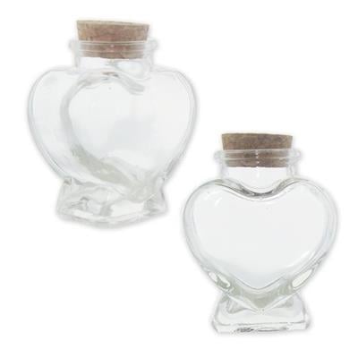 12 Adet 65cc Kalp Şişe