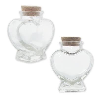 12 Adet 65cc Kalp Şişe