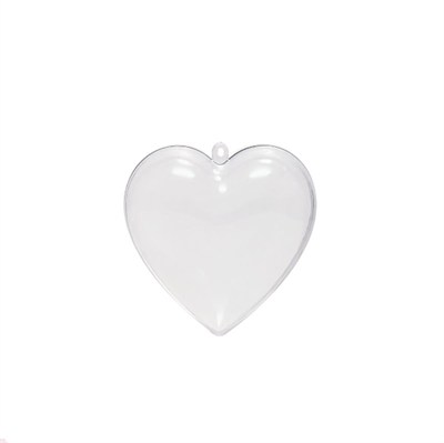 12 Adet 6,5cm Plastik Kalp Kutu